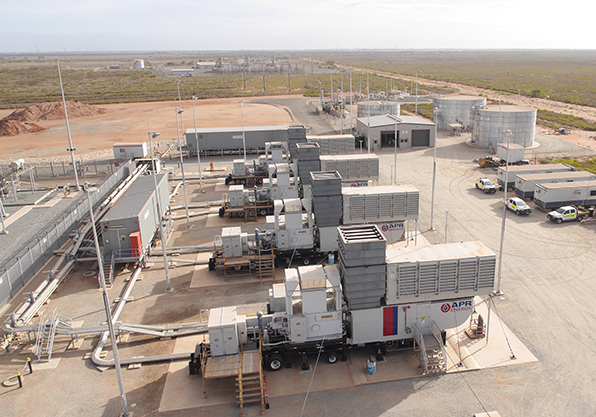 Mobile Turbine Generator Bridging Power in Australia