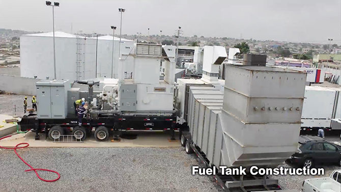 Installation de turbine à gaz de 40 MW