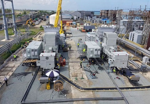 Construction of 60MW mobile power plant for hurricane relief