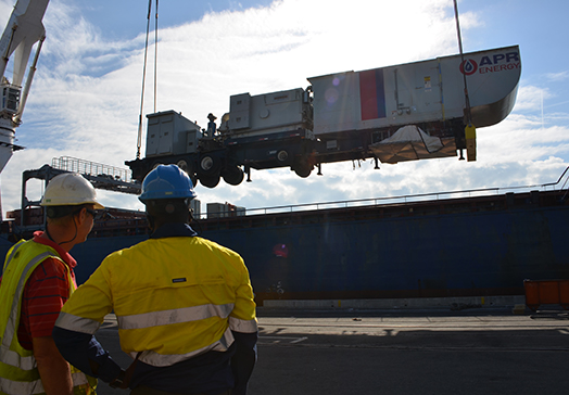 APR Energy powers through JAXPORT